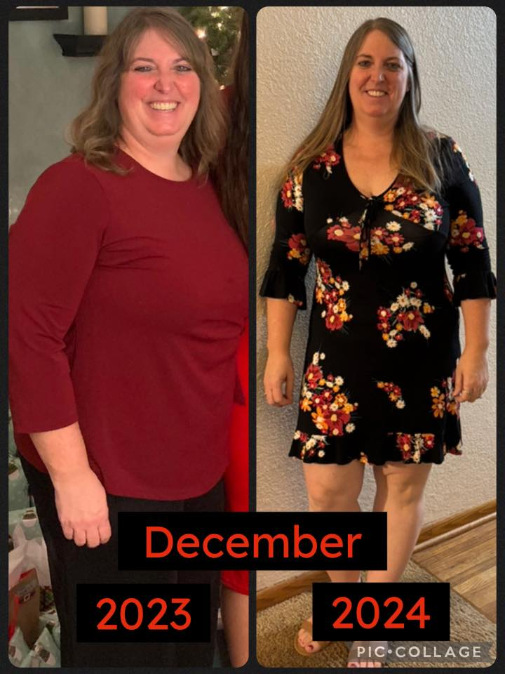 Karmen Roth's before and after photos show reduced inflammation in her face, thanks to the Skinny Drops