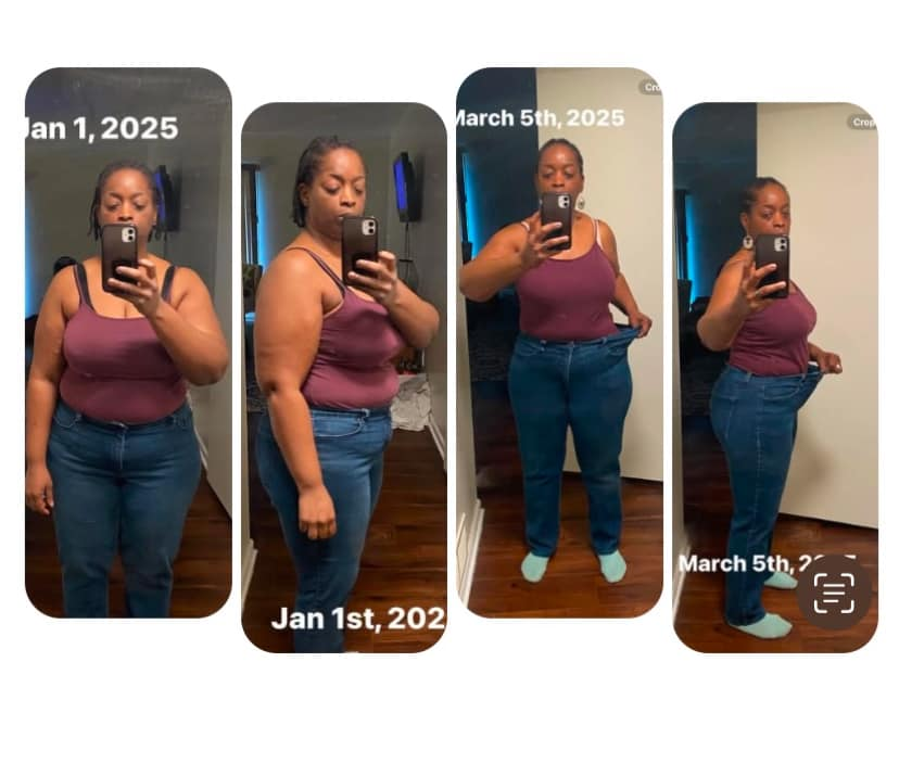 MzYolonda Walker's before and after photos show noticeable weight loss, thanks to the Skinny Drops