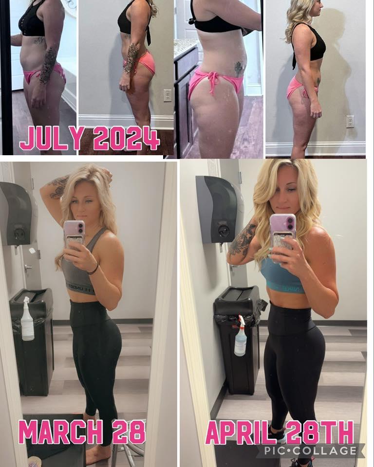 Lauren Gaudet's before and after photos show noticeable weight loss, thanks to the Skinny Drops