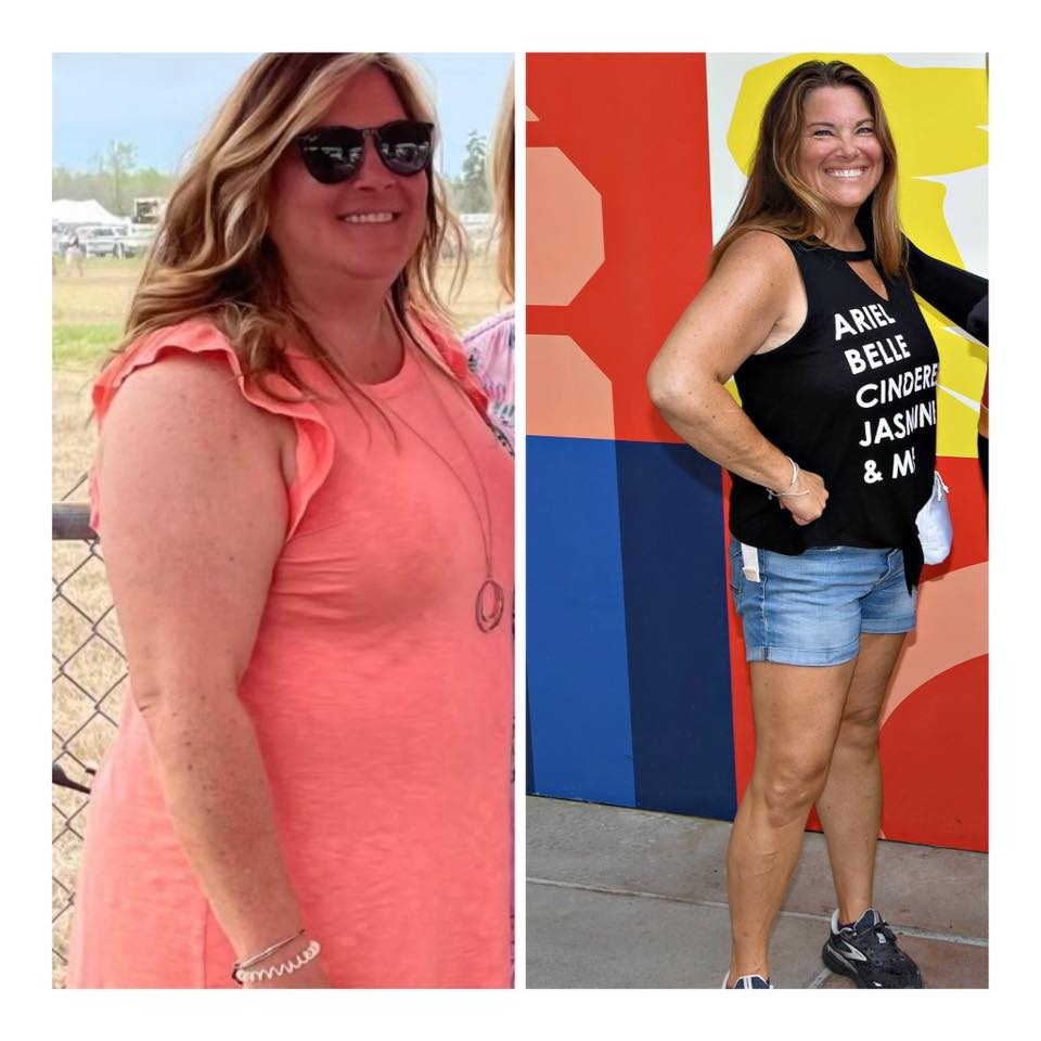 Natalie M Jeffcoat's before and after photos show she is down 48 lbs and off 12 prescriptions, thanks to the Skinny Drops